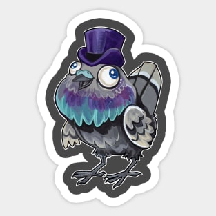 Dapper pigeon Sticker